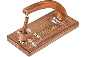 Mokylor Decision Maker, Creativo Decision Maker Pendolo Magnetico in legno, Pendolo Decision Maker Swing per trovare la risposta alla tua domanda