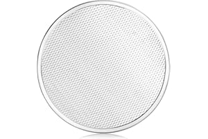 NEW STAR FOODSERVICE New Star 50950 Commercial Grade Seamless Aluminum Pizza Screen, 12-Inch, Set of 6