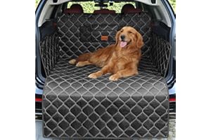 KYG Protection Voiture Chien Coffre, Universal Protection Housse Chien avec Protection Latérale Imperméable Antidérapant Résistant Entretien Facile 185x105cm