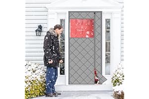 WochiTV Magnet Wärmeschutzvorhang für Türen, 80 x 210 cm Seitliche Thermo Türvorhang Külteschutz Winddicht Isoliervorhang Thermovorhang Neuestes Wasserdicht Gerüuschisolierung für Balkontür, Grau