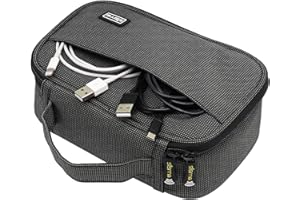 sisma Custodia Cavi da Viaggio per Riporre PowerBank Caricabatterie Cellulare Auricolari Adattatore Mouse Memorie Varie, Borsa Accessori Elettronici