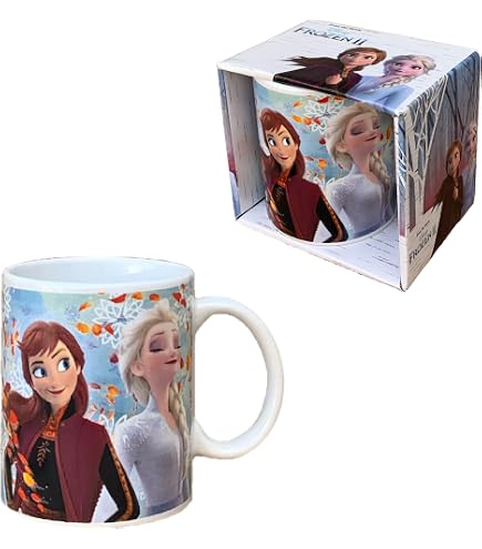 Tasse Céramique Frozen Believe 325ml - Officielle Disney, Violette, Pour Enfants