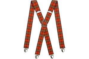 Pierrot - Bretelle Uomo Larghe Vintage - Regolabili Fino A 130cm - Garantite A Vita - Clip molto forti - Bretelle Uomo Eleganti