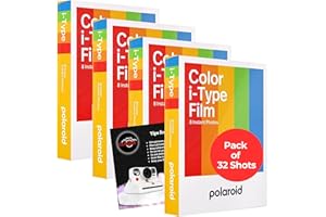 Instant Camera Film Bundle with Polaroid I-Type Color Polaroid Film x 32 Shots, and Clikoze Instant Cameras Tips Card