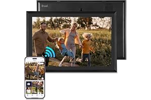 Saaf Marco de Fotos Digital – Pantalla Táctil 10,1" – WiFi & App ‘Uhale’ – 64GB Almacenamiento (32GB Interno + 32GB SD) – Marco Digital – Negro – Fácil de Usar