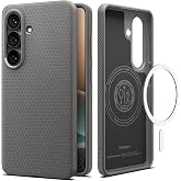 Spigen Galaxy S26 Plus ile Uyumlu Magnet Kılıf Liquid Air Mag Fit Marble Gray - ACS11044