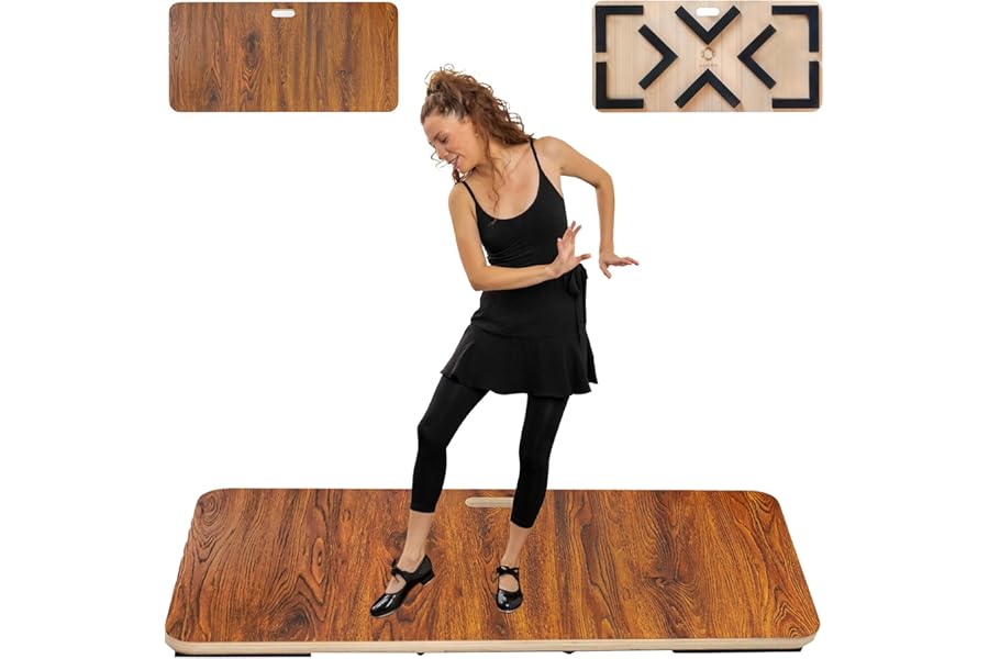 Tap Board For Tap Dancing | Portable Dance Floor For Any Surface | Cushioned Tap Dance Floor | Tap Dance Floor Mat | Dance Practice Floor Home & Studio | Practice Dance Floor For Percussive Dancers