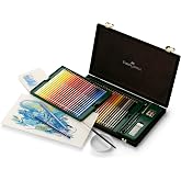 Faber-Castell Albrecht D&uuml;rer Aquarell Sulu Boya Kalemi, 48 Renk, Ahşap Kutu, Suda &Ccedil;&ouml;z&uuml;nebilir U&ccedil;, Parlak ve Dayanıklı Pigment
