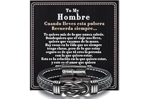 YADOCA Pulsera Hombre Regalos para Hombres Pulsera de Cuero Regalo Marido Novio Bodas para Hombres