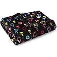 Betsey Johnson Home | Plush Collection | Throw - Ultra-Soft & Cozy Fleece, Lightweight & Luxuriously Warm, Perfect for Bed or Couch, Betsey Signature 50 x 70