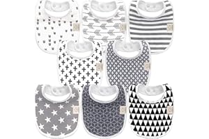KeaBabies Bavoirs Bébé Bio Pour Garçons Et Filles - Bavoir De Dentition En Coton Biologique - Bavoirs Nouveau-Né Pour Bébé - Lavable En Machine Bavoirs - Bavoirs Pour Bébé De 0-24 Mois