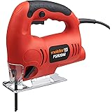 Meister Pendelhub Stichsäge 600 W, PS600M - 3 Pendelstufen - 45° Gehrungsschnitte - Staubsaugeradapter / Handsäge mit Soft-Gr