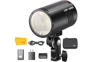 Godox AD100 Pro AD100Pro TTL Pocket Flash, 100W 2.4G Wireless HSS 1 / 8000s, 2600mAh Li-Ion Battery 360 Full-Power Flashes compatibles con Nikon Canon Sony Fujifilm Olympus Panasonic Pentax Camera