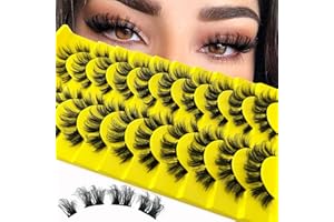 HERACKS 80 sztuk pojedynczych rzęs do przedłużania rzęs, "zrób to sam", pojedyncze rzęsy do przedłużania rzęs, pojedyncze rzęsy do pojedynczych rzęs w domu (D-curl, 15-20 mm, mieszanka YH02)