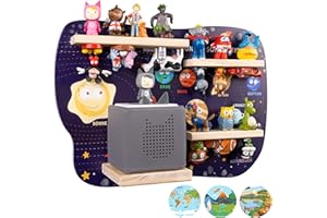 bunnyboo Toniebox Shelf - Shelf for Toniebox and Figures - Enough Space for up to 32 Tonie Audio Figures - Tonie Shelf Astronaut - Tested Quality - For Boys and Girls