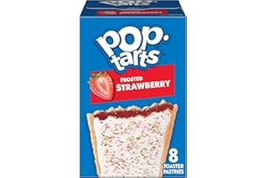 Toaster Pastries, Breakfast Foods, Kids Snacks, Frosted Strawberry, 13.5oz Box (8 Pop-Tarts)