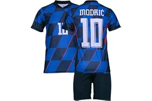 IHIMI Maillot de l'équipe nationale pour enfant, avec short pour fans de football (2-13 ans)