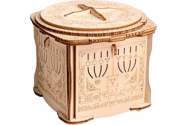ESC WELT Wooden Secret Lock Box - Boîte Cadeau créative pour l'argent, Les Bons d'achat, Les Cartes-Cadeaux - Jeu de boîtes en Bois 3D - Jeu de Puzzles Cadeaux - Coffret Cadeau pour Adolescents et