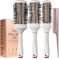 Salon Profi Haar-Rundbürsten-Set – 4 Größen (19, 25, 32, 45 Mm), Antistatisch, Für Föhnen & Styling