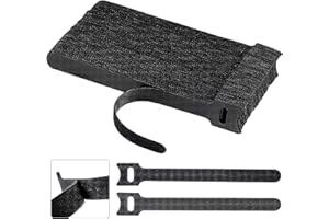 REDREO Opakowanie 60 opasek kablowych na rzepy, wielokrotnego użytku, 150 x 12 mm, regulowane paski na rzepy do domu i biura, do organizacji kabli