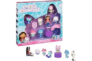 DREAMWORKS GABBY'S DOLLHOUSE LA CASA DE MUÑECAS DE GABBY - SET DE 7 FIGURAS DELUXE COLECCIONABLES DE GABBY'S DOLLHOUSE - 6060440 - Juguetes Niñas 3 años + - Regalo Niña 3 años +
