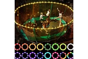 MISNODE LED Trampoline Lights 39ft,Remote Control Trampoline Rim Waterproof LED Lights for Trampoline,16 Colors Change,Battery Not Included