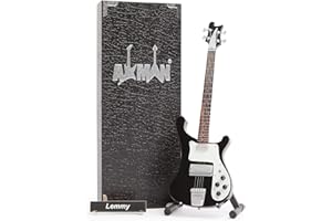 AXMAN Lemmy Kilmister (Motörhead) - Miniatur-Gitarren-Replik – Musikgeschenke – handgefertigte Verzierung