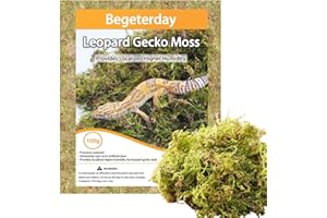 Begeterday 100g Leopard Gecko Moss, Provides Localized Higher Humidity for Leopard Gecko Tank