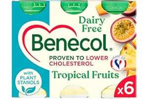 Katsy Style Dairy-Free Tropical Fruits Yogurt Drink, 6 x 65.5g – Plant-Based Soya Drink with Natural Ingredients, Low in Saturated Fat