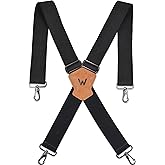 WELKINLAND 2Inch-Wide Heavy Duty Work Suspenders for Men