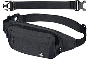 WATERFLY Torba nerkowa: Mała torba biodrowa nerka nerka Fannie Pack Phanny Fannypack saszetka nerka nerka saszetka sportowa wąska modna do joggingu pieszych wędrówek wędrowców kobieta mężczyzna