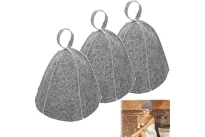 OHSN Saunahut 3pcs Sauna Mütze Saunahut Filz Sauna Hut Mütze Herren Saunahut Herren Filz Filzhut Sauna Saunamütze Saunahut Damen Sauna Mütze Herren Geeignet für Den Einsatz in Saunen Spas und Bädern
