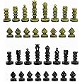 StonKraft Natural Stone Chess Pieces Chessmen Chess Coins (2.5" King) | Chess Accessories | Board Games