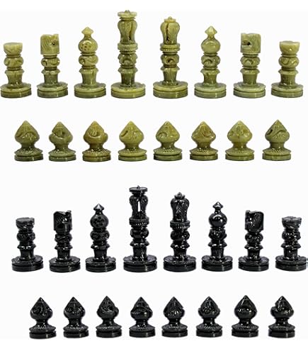 StonKraft Brass Wooden Chess Pieces Pawns Chessmen Figure Figurine Pie - View #9