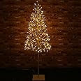 Christmas Concepts® 4ft 9" (1.5m) Mains Operated LED Starburst Tree - 280 Static Warm White Bulbs - Indoor/Outdoor Christmas Decorations