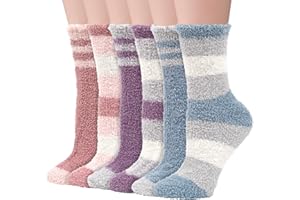 Justay Sowarm Fluffy Thermal Socks Womens Winter Socks Cozy Socks Girls Soft Fuzzy Socks Cosy Socks Warm Bed Socks Home Socks Chiristmas Socks Gifts for Women