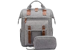 LOVEVOOK Zaino porta PC Donna, Impermeabile Zaino Donna Università con Borsa per Cavo Dati, Zaini Multifunzione Computer Capiente da Viaggio Lavoro Scuola Affari Ufficio