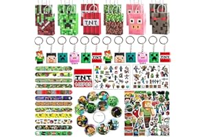Seamart Miner Kindergeburtstag Gastgeschenke, 146Pcs Pixel Party Mitgebsel Kinder, Give Aways Kindergeburtstag Partygeschenk, Spielzeug FüR Kinder Partybeutelfüller