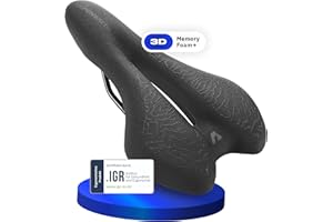 Alpensattel 3.0 Sport+ Leistungsstarker und komfortabler Fahrradsattel für Damen und Herren - Ergonomischer Sportsattel für M