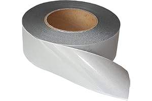 tukan-tex Nastro riflettente da applicare, larghezza 50 mm, riflettente (10 metri)
