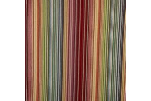 Kt KILOtela - Tessuto per Tappezzeria, Jacquard Gobelin, Rivestimento, Robusti, Durevoli, Sedia, Divano, Cuscini, Testata del Letto, 100 cm Lunghezza x 280 cm Altezza, Strisce, Multicolor - 1 metro