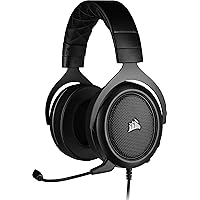 Corsair HS50 PRO Stereo Gaming Headset (Adjustable Memory Foam Ear Cups, Lightweight, Noise-Cancelling Detachable…