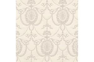Rasch WTD 532104 Trianon XII Papier peint intissé avec ornements style baroque Blanc crème 10,05 m x 0,53 m