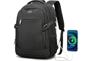 VINBAGGE Sac à Dos Antivol Imperméable,Sac à Dos Ordinateur Portable 17.3 Pouces Homme Sac à Dos Travail Scolaire Voyage Affaires Daypack pour Hommes Femmes étudiant lycéen