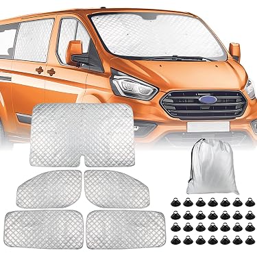 2025 Autozonnescherm Voor Voorruit – Dubbellaags 240T, Uv-bescherming, Compact Opvouwbaar 3 miniatura