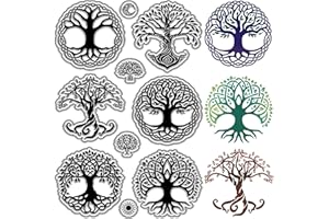 CRASPIRE Tree of Life Clear Stamps Plants Reusable Retro Transparent Silicone Stamp Seals for Journaling Card Making DIY Scrapbooking Photo Album Decorative Notebook Decor Christmas Gifts