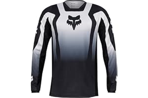 Fox Racing - 180 Lean Jersey - EXTD Sizes, Jersey's, Black/White, 2X