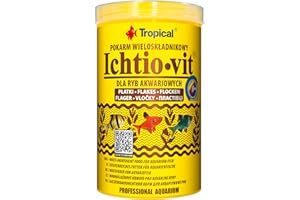 Tropical ICHTIO-VIT 1000ml / 200g - Nourriture Multi-ingrédients pour Poisson d'aquarium en Flocons