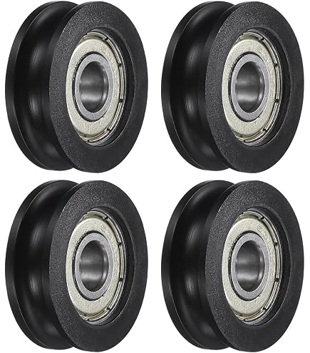 4pcs 5 * 24 * 7mm U Groove Nylon Flessibile Cuscinetti a Sfera Ruote a
