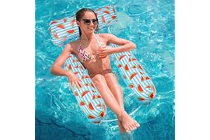 MLRYH Flottant Hamac Gonflable, Flotteur Gonflable Piscine 4 -en- 1 Flottant de Inclinable Flotteur Hamac Hamac d'eau Jouets de Piscine pour Plage Partie Vacances